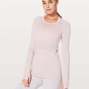Lululemon Swiftly Tech Long Sleeve Crew Porcelain Pink